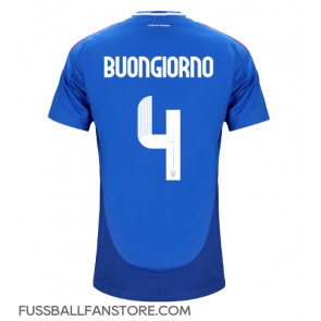 Italien Alessandro Buongiorno #4 Replik Heimtrikot EM 2024 Kurzarm